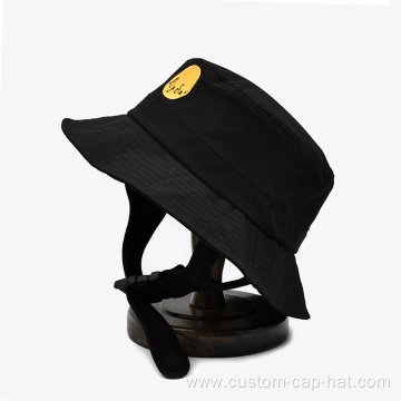 100% Black Polyester Wholesal Bucket Cap